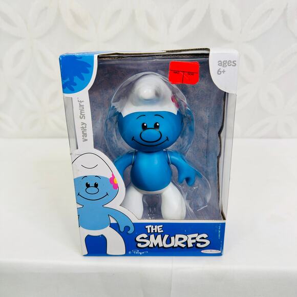 Jakks Pacific The Smurfs Vanity Smurf 6" Action Figure Brand New Sealed - Picture 8 of 8
